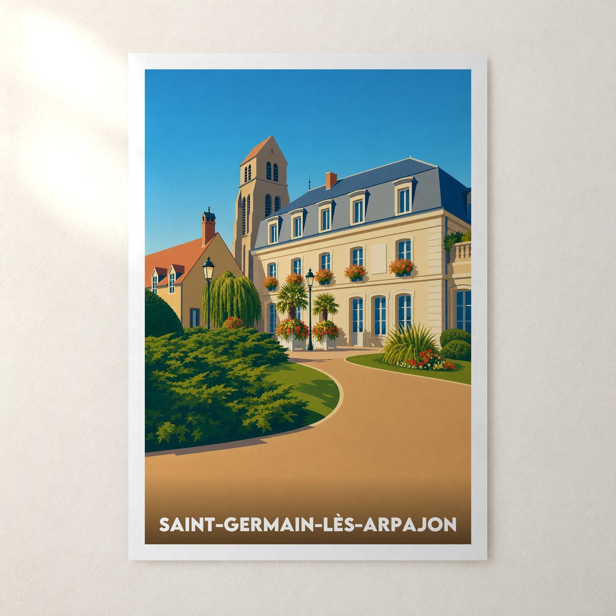 Affiche Saint-Germain-lès-Arpajon – sans cadre, accrochée au mur