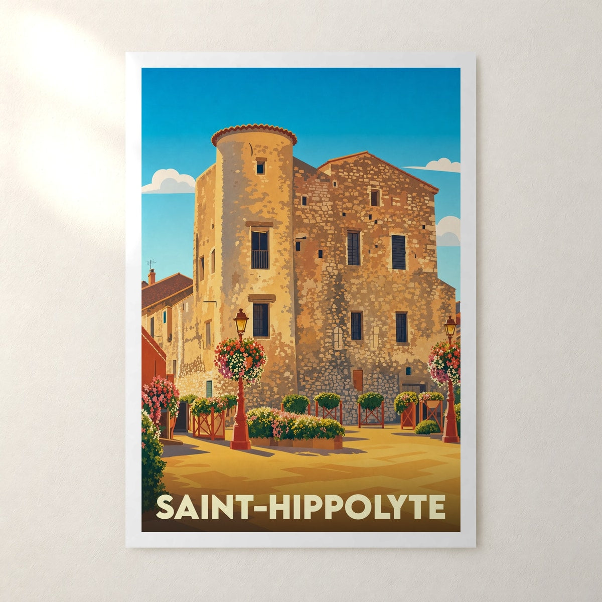 Affiche Saint-Hippolyte – sans cadre, accrochée au mur