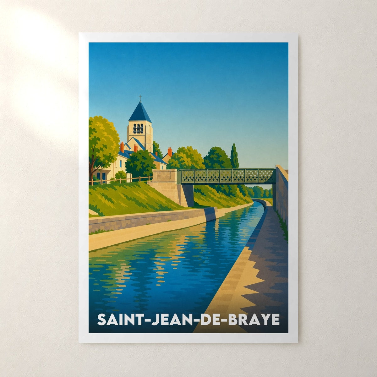 Affiche Saint-Jean-de-Braye – sans cadre, accrochée au mur