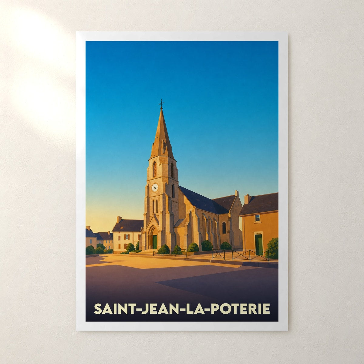 Affiche Saint-Jean-la-Poterie – sans cadre, accrochée au mur