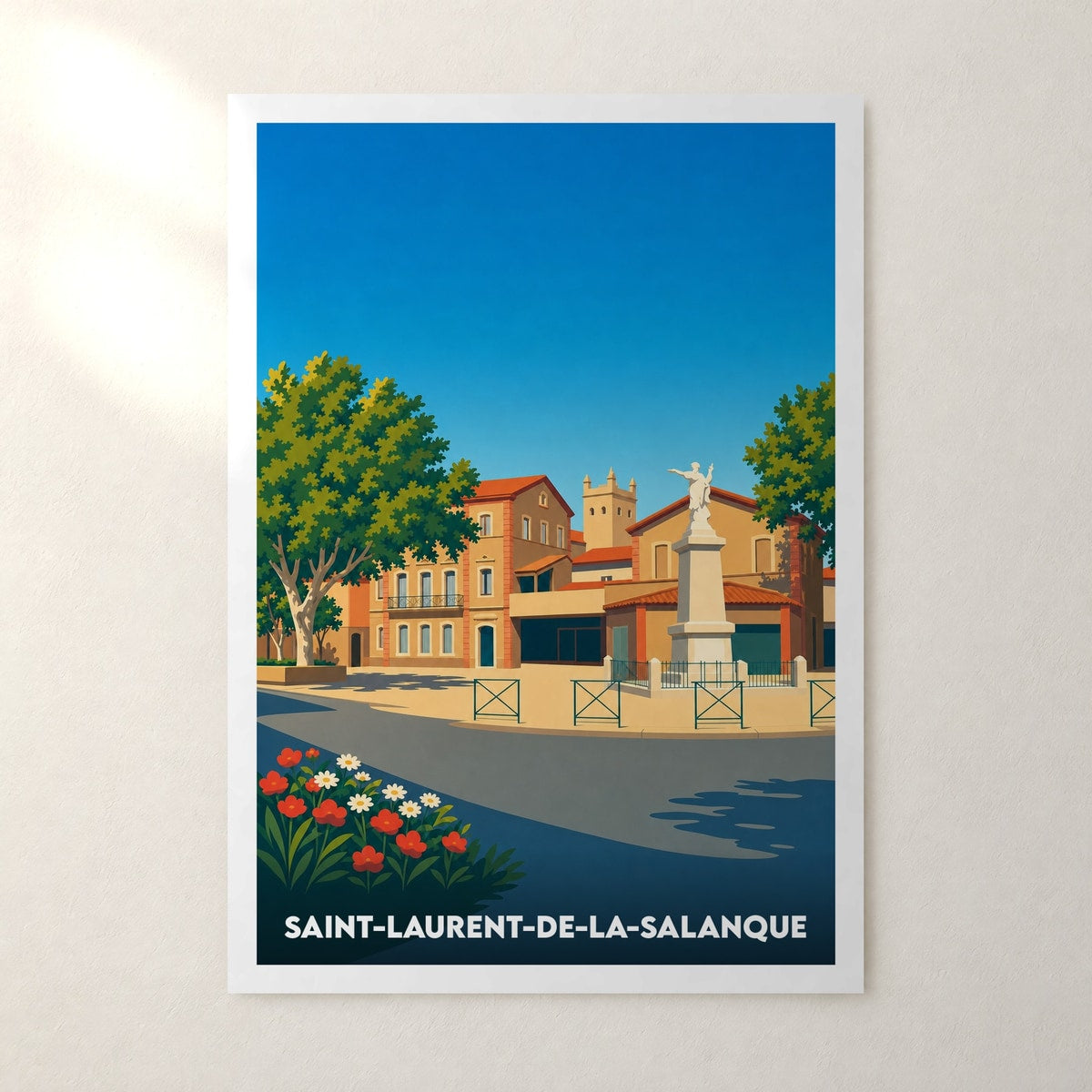 Affiche Saint-Laurent-de-la-Salanque – sans cadre, accrochée au mur