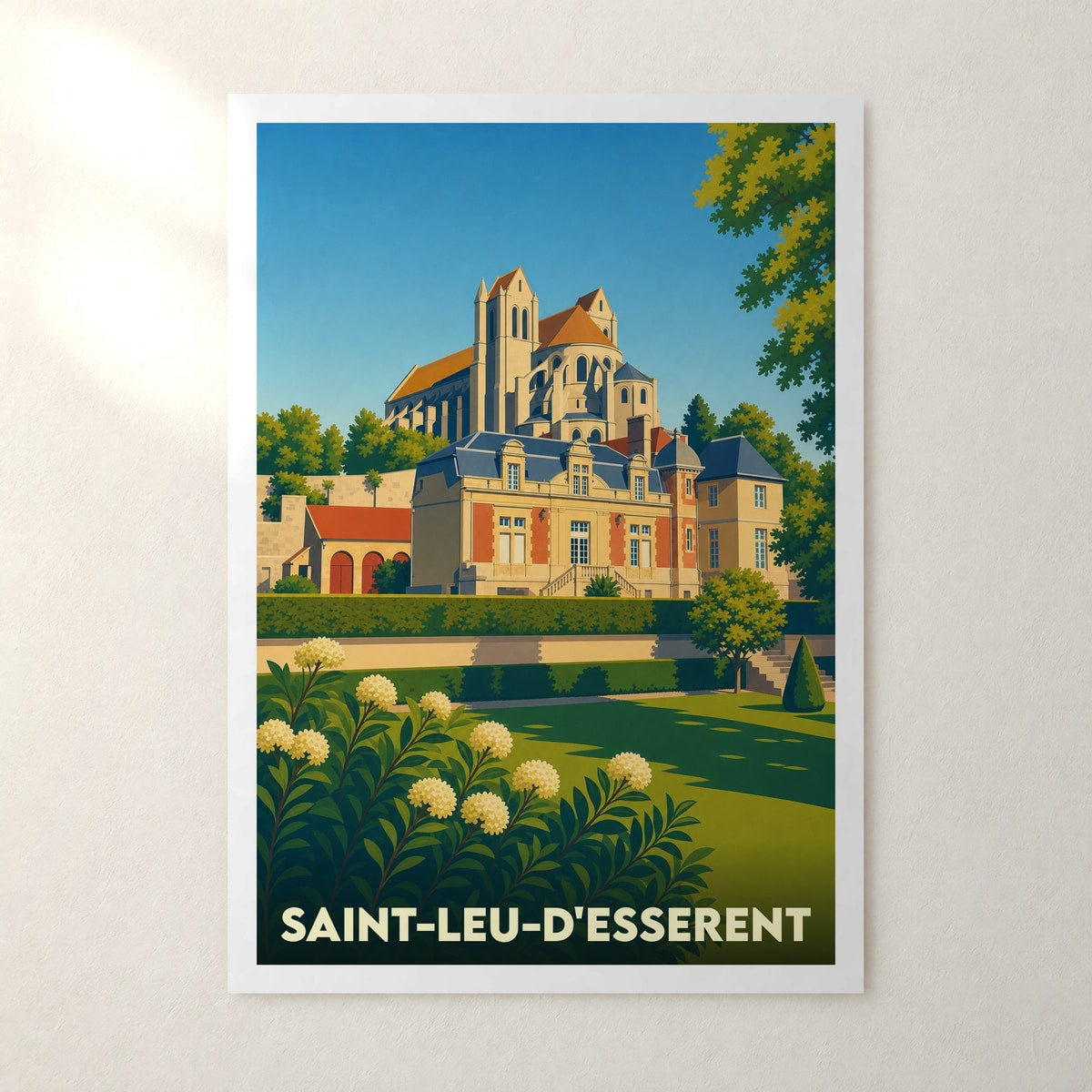 Affiche Saint-Leu-d'Esserent – sans cadre, accrochée au mur