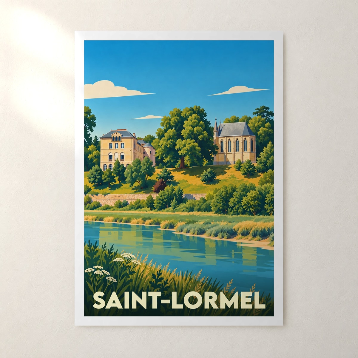 Affiche Saint-Lormel – sans cadre, accrochée au mur