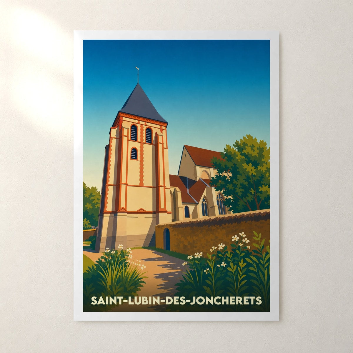 Affiche Saint-Lubin-des-Joncherets – sans cadre, accrochée au mur