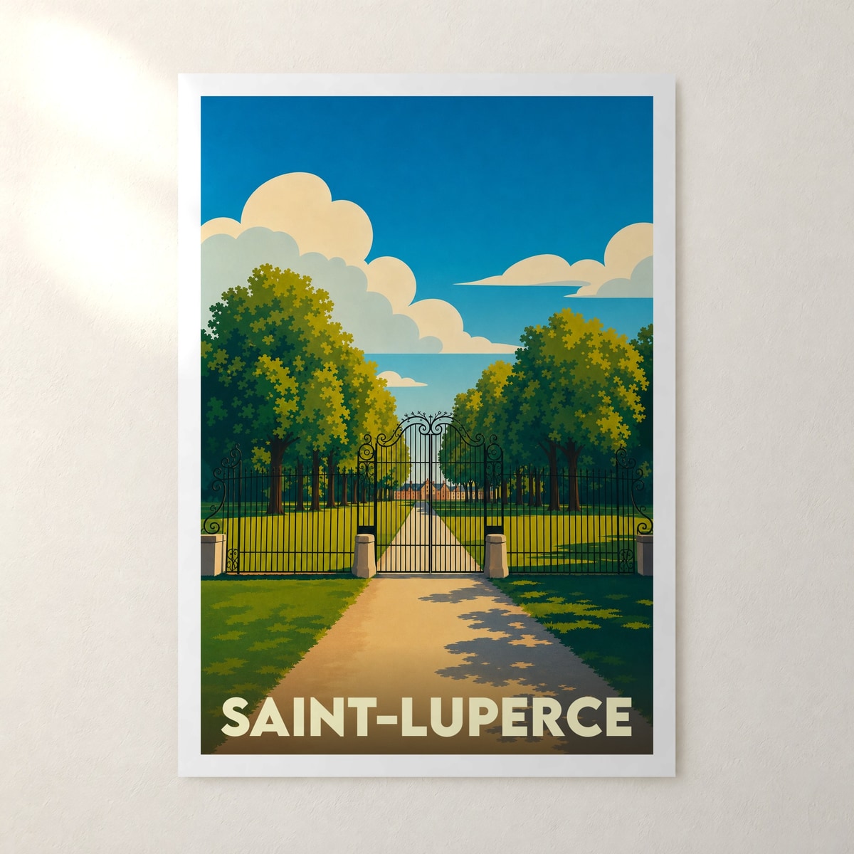 Affiche Saint-Luperce – sans cadre, accrochée au mur