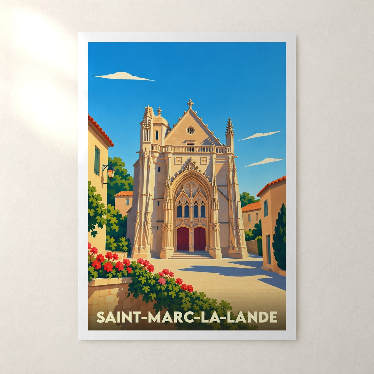 Affiche Saint-Marc-la-Lande – sans cadre, accrochée au mur