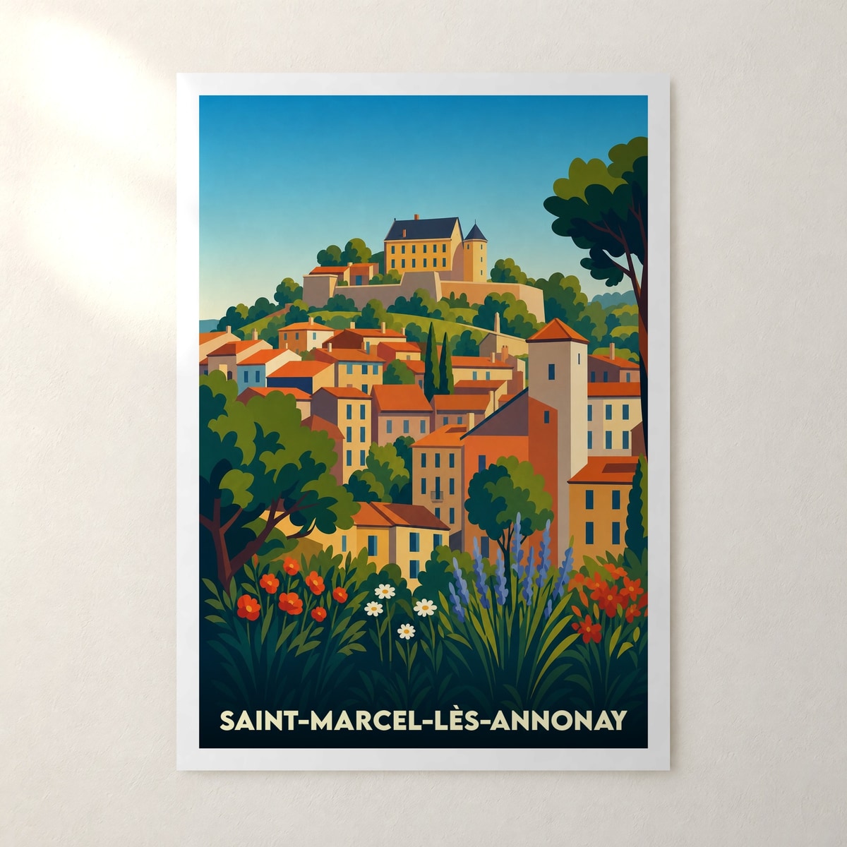 Affiche Saint-Marcel-lès-Annonay – sans cadre, accrochée au mur