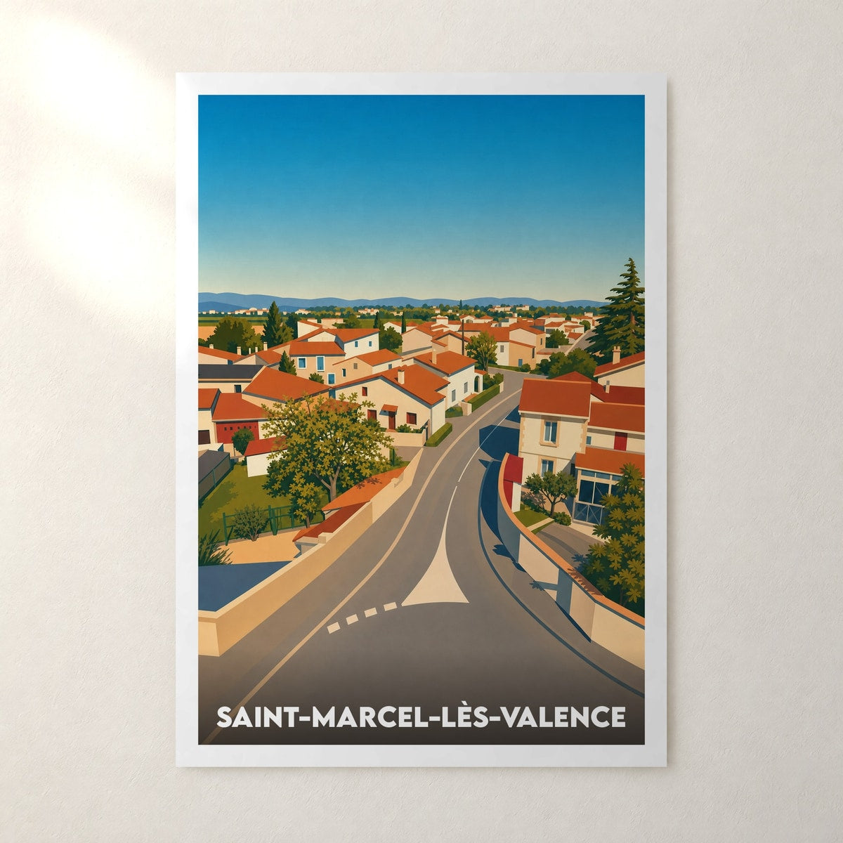 Affiche Saint-Marcel-lès-Valence – sans cadre, accrochée au mur