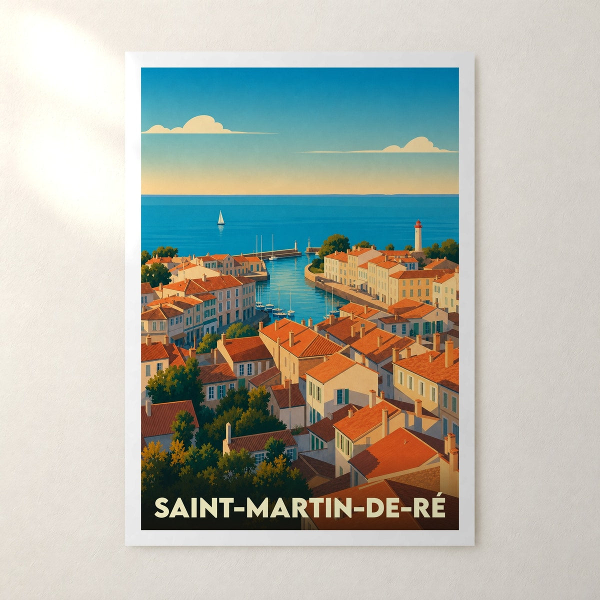 Affiche Saint-Martin-de-Ré – sans cadre, accrochée au mur
