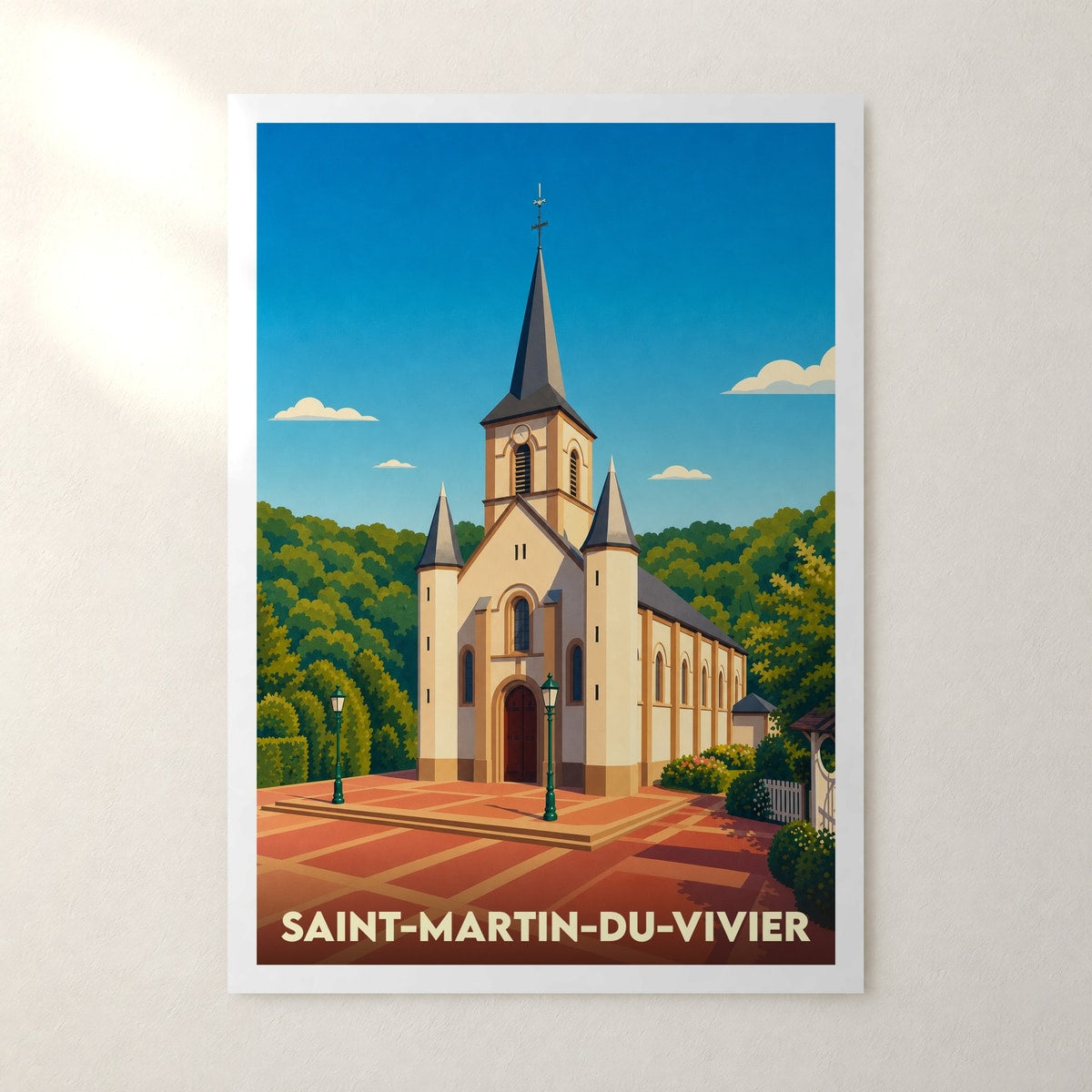 Affiche Saint-Martin-du-Vivier – sans cadre, accrochée au mur