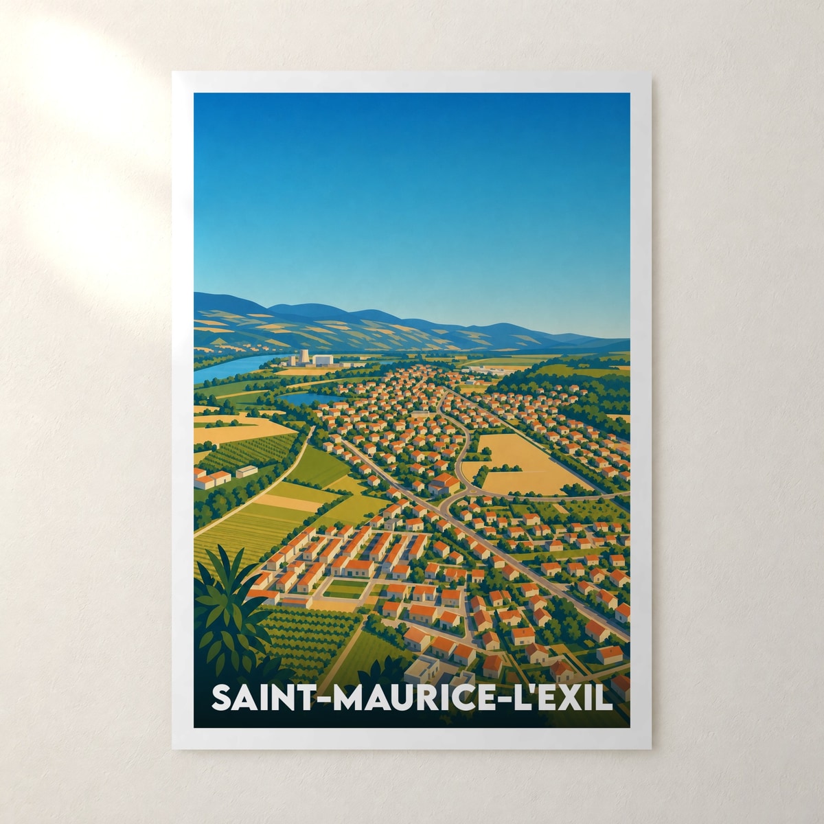 Affiche Saint-Maurice-l'Exil – sans cadre, accrochée au mur