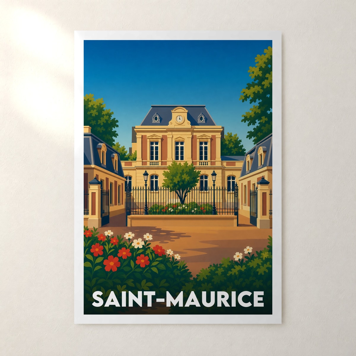 Affiche Saint-Maurice – sans cadre, accrochée au mur
