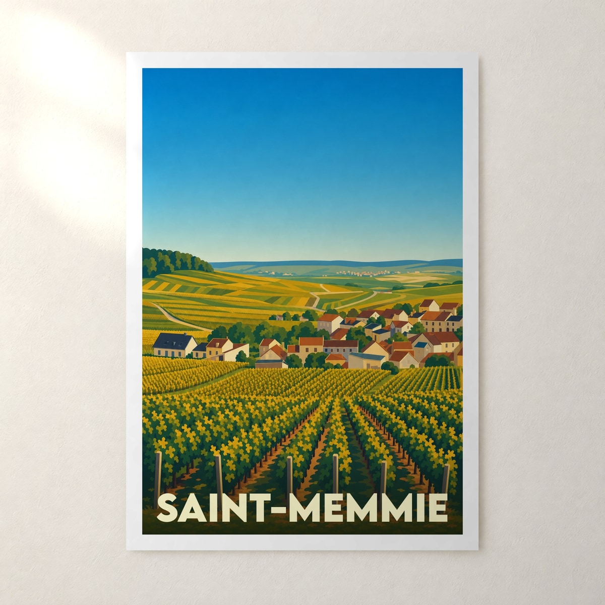 Affiche Saint-Memmie – sans cadre, accrochée au mur