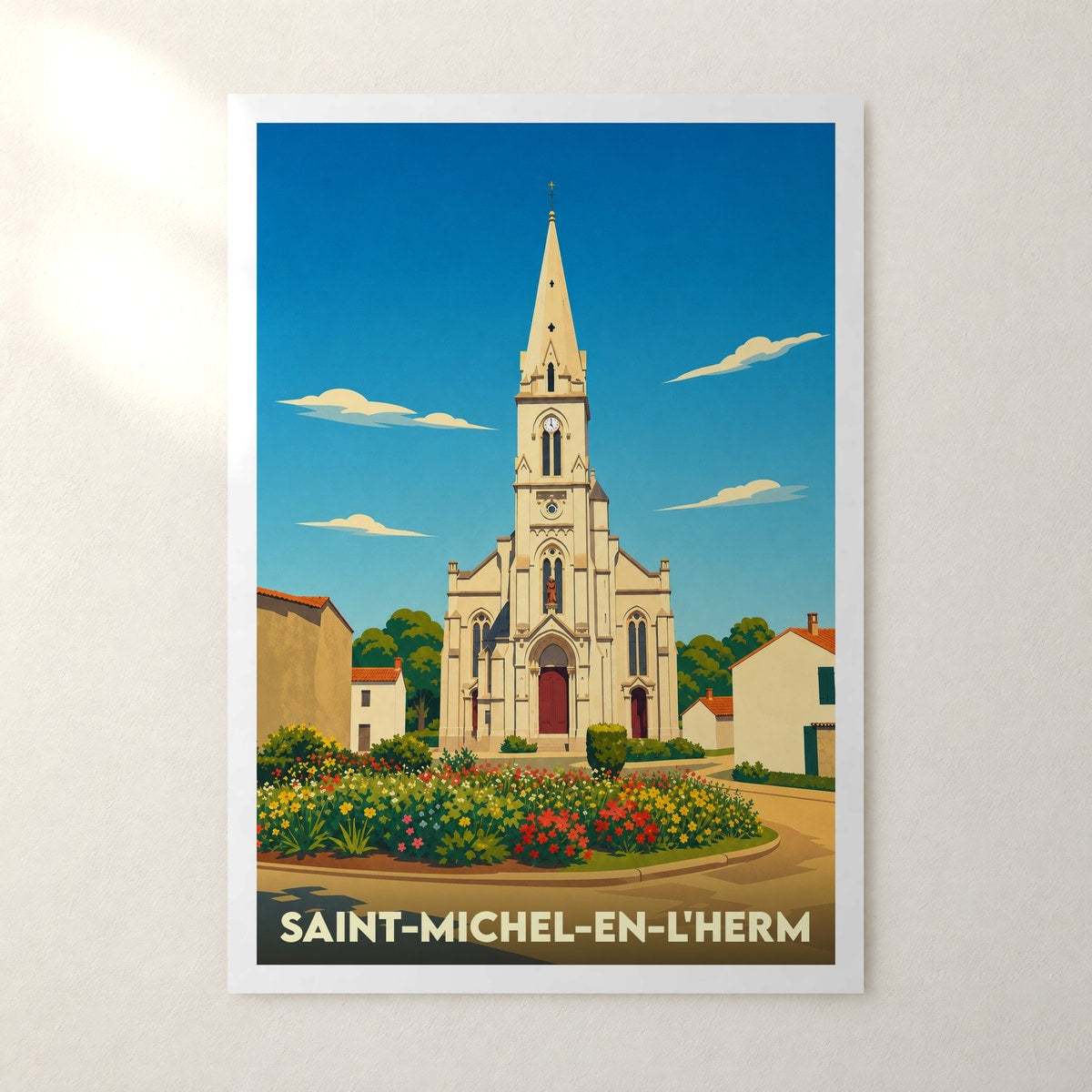 Affiche Saint-Michel-en-l'Herm – sans cadre, accrochée au mur