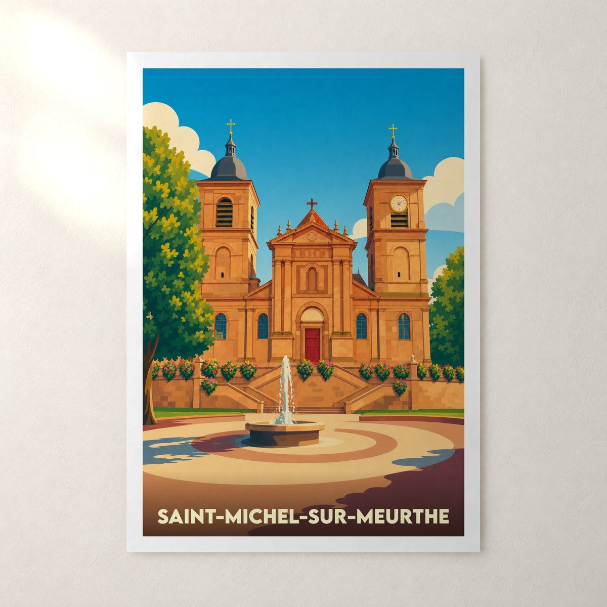 Affiche Saint-Michel-sur-Meurthe – sans cadre, accrochée au mur