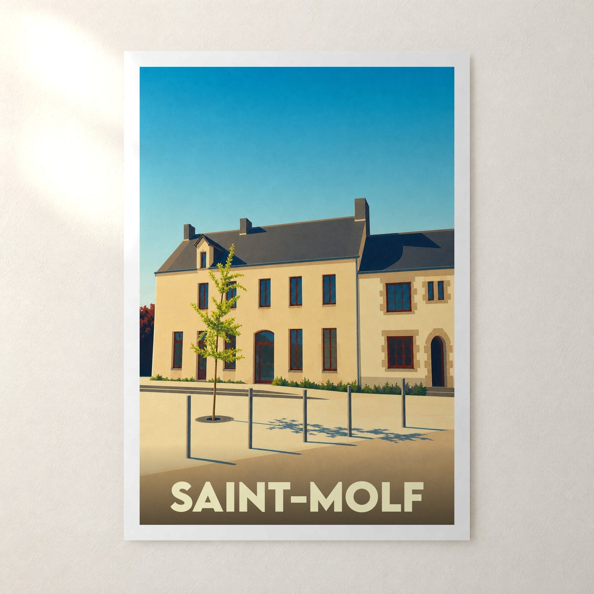 Affiche Saint-Molf – sans cadre, accrochée au mur