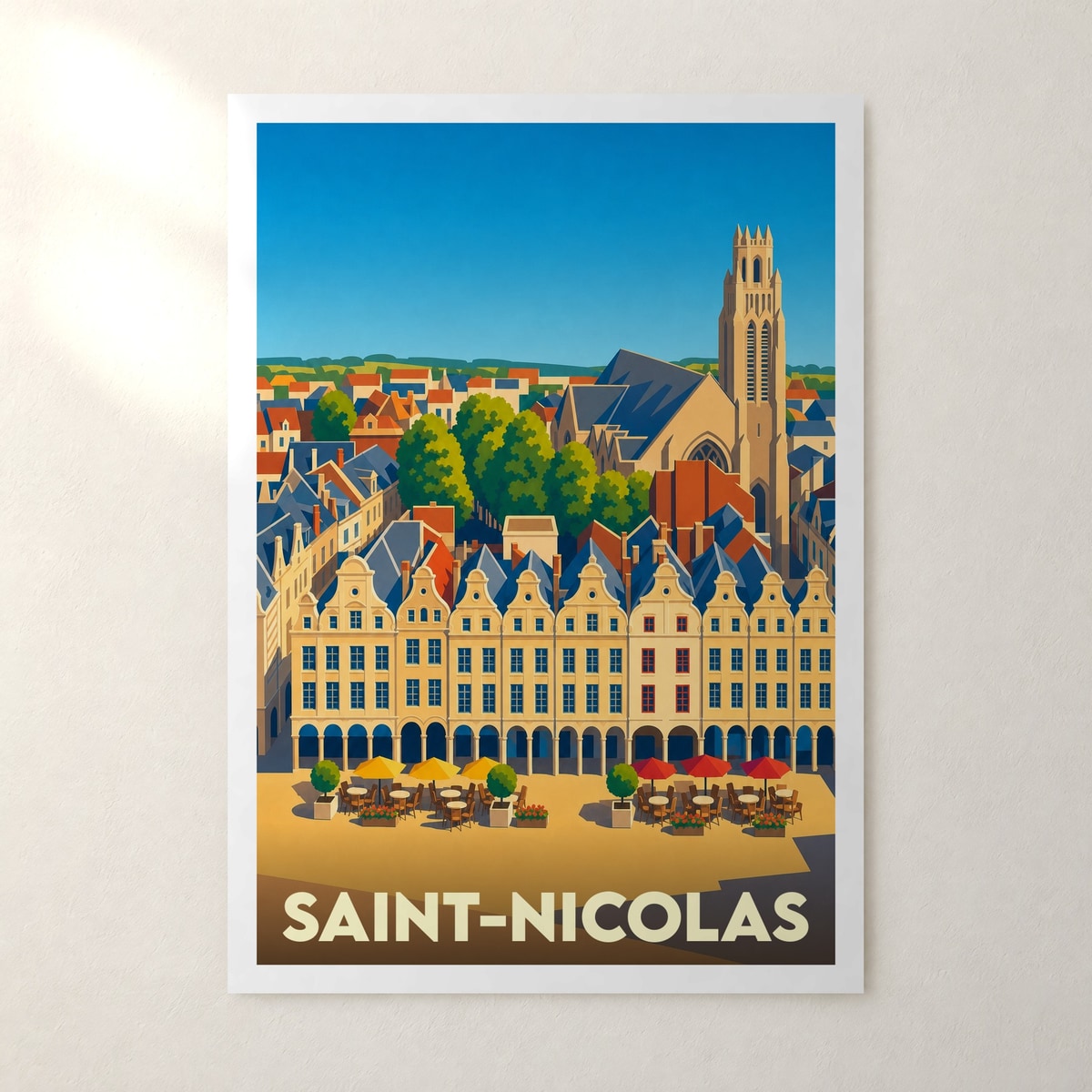 Affiche Saint-Nicolas – sans cadre, accrochée au mur