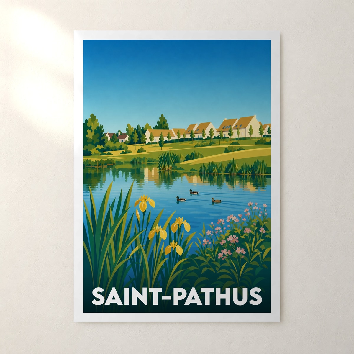 Affiche Saint-Pathus – sans cadre, accrochée au mur