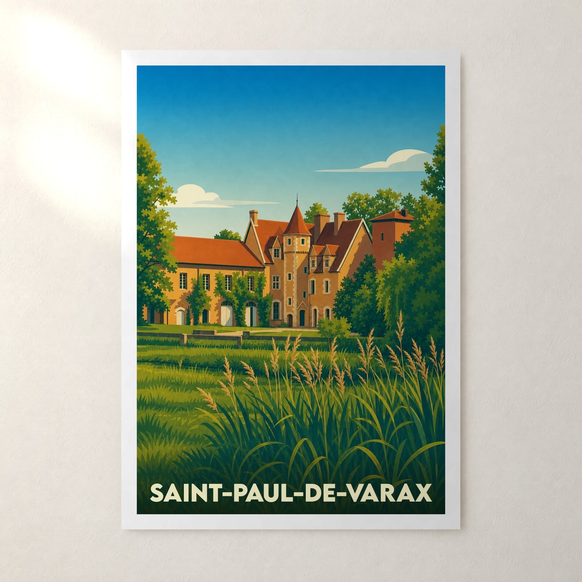 Affiche Saint-Paul-de-Varax – sans cadre, accrochée au mur