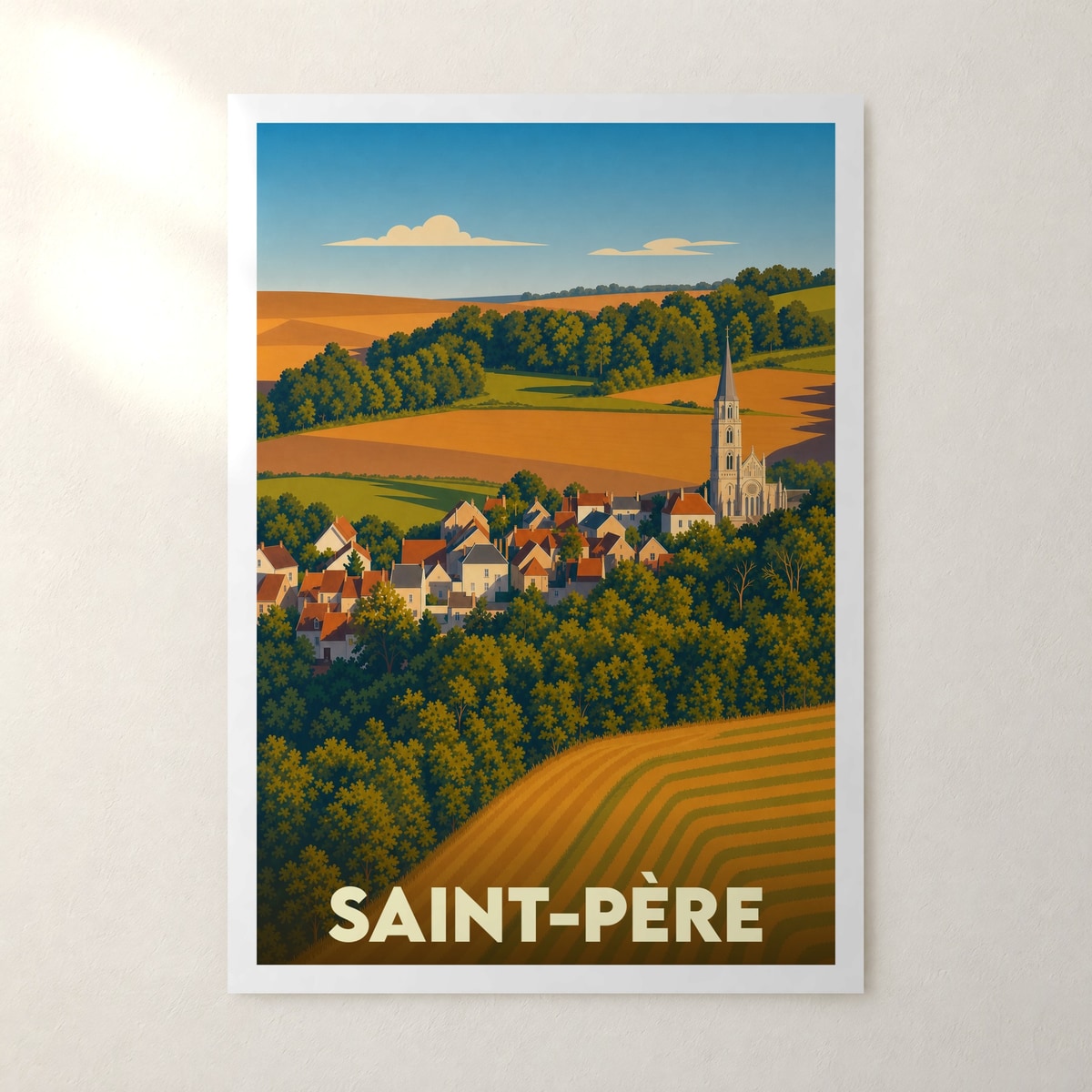 Affiche Saint-Père – sans cadre, accrochée au mur