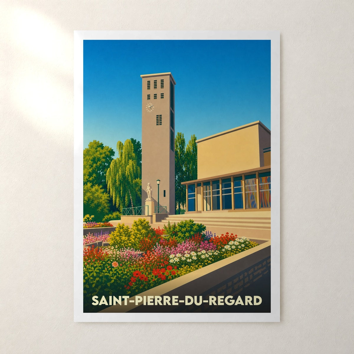 Affiche Saint-Pierre-du-Regard – sans cadre, accrochée au mur