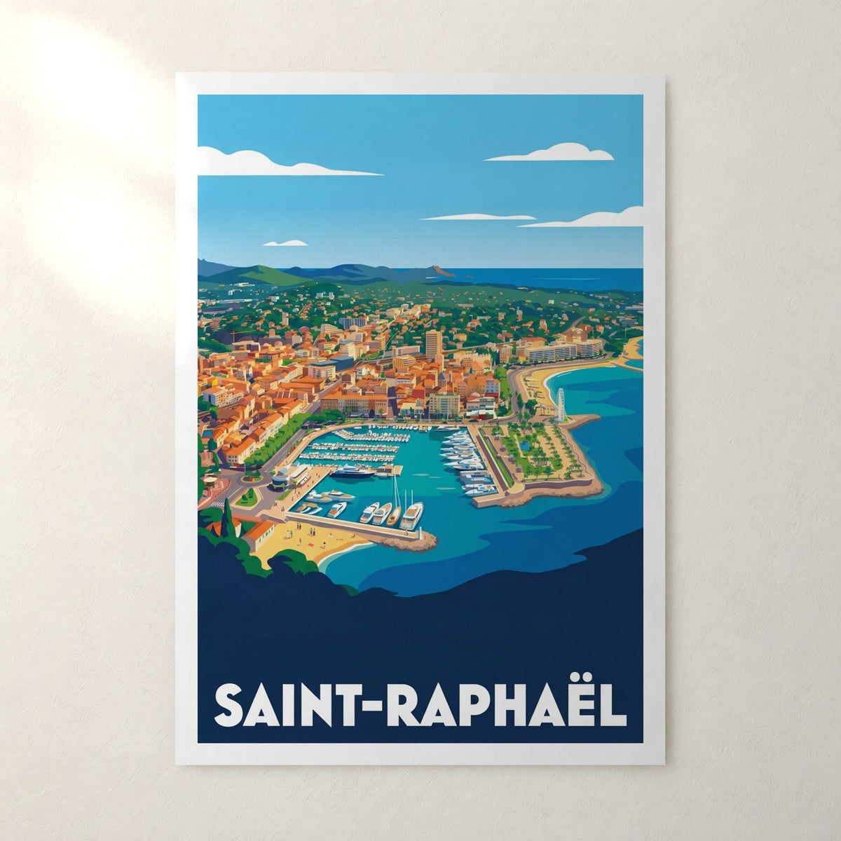 Affiche Saint-Raphaël – sans cadre, accrochée au mur