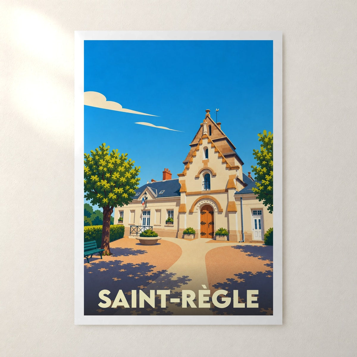 Affiche Saint-Règle – sans cadre, accrochée au mur