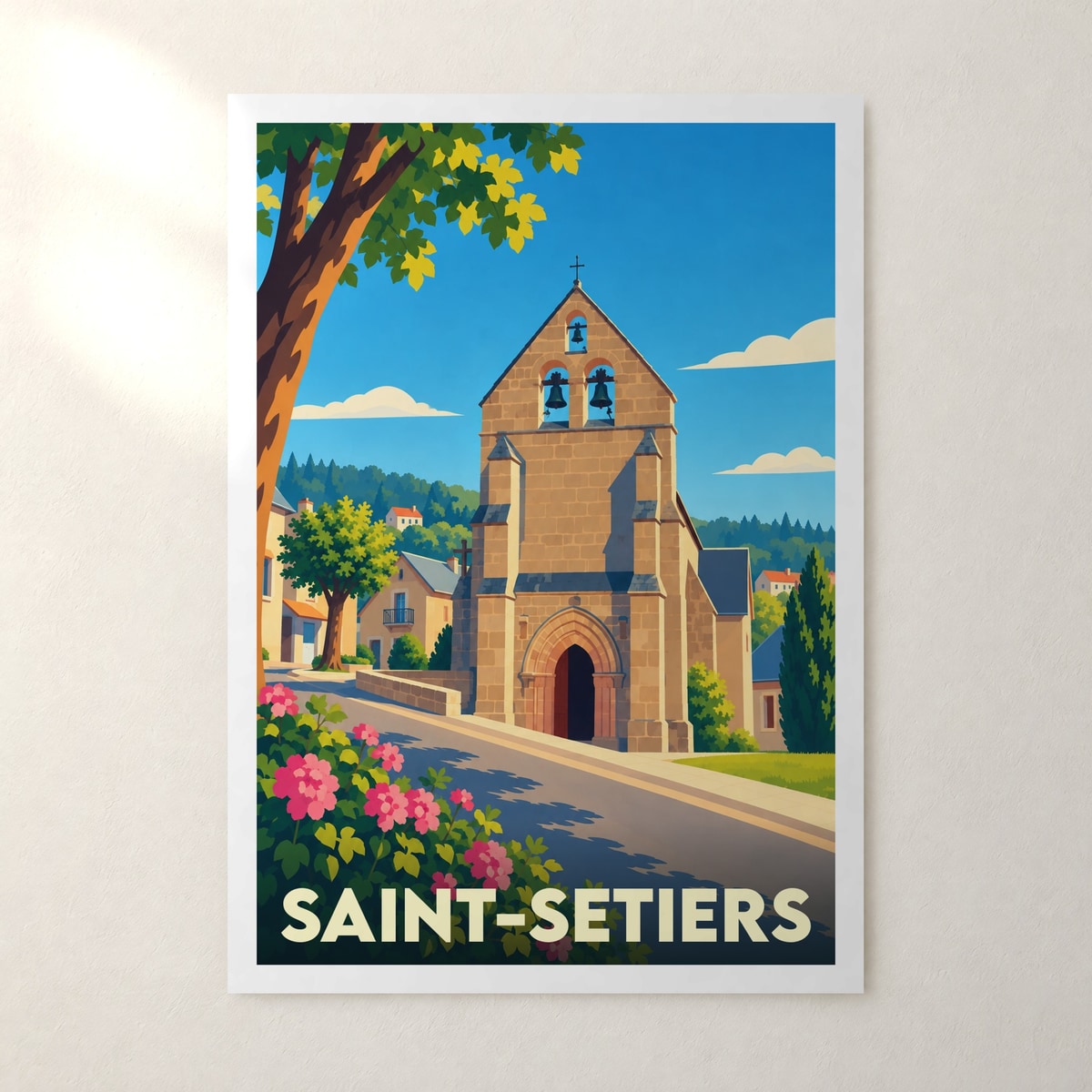 Affiche Saint-Setiers – sans cadre, accrochée au mur