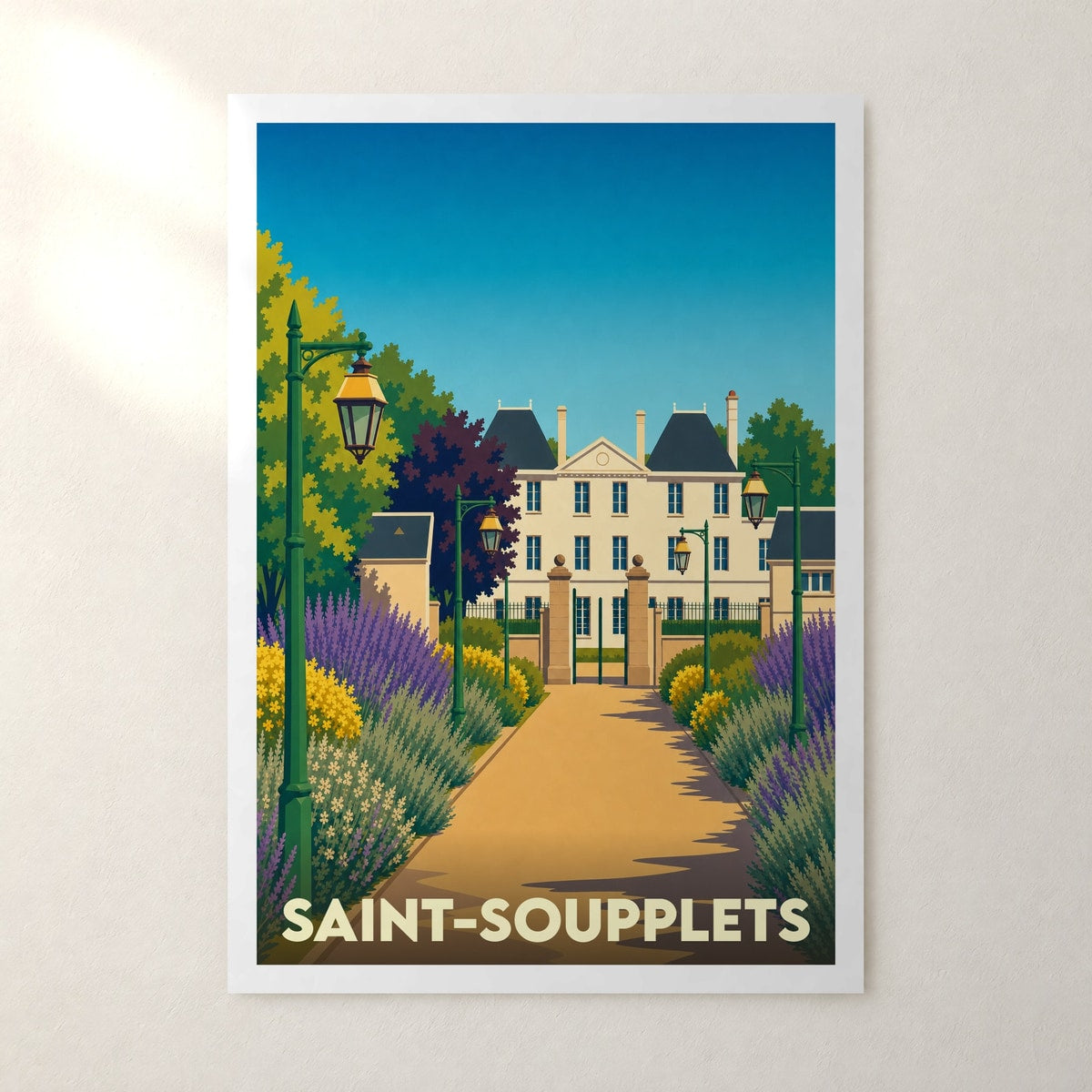 Affiche Saint-Soupplets – sans cadre, accrochée au mur