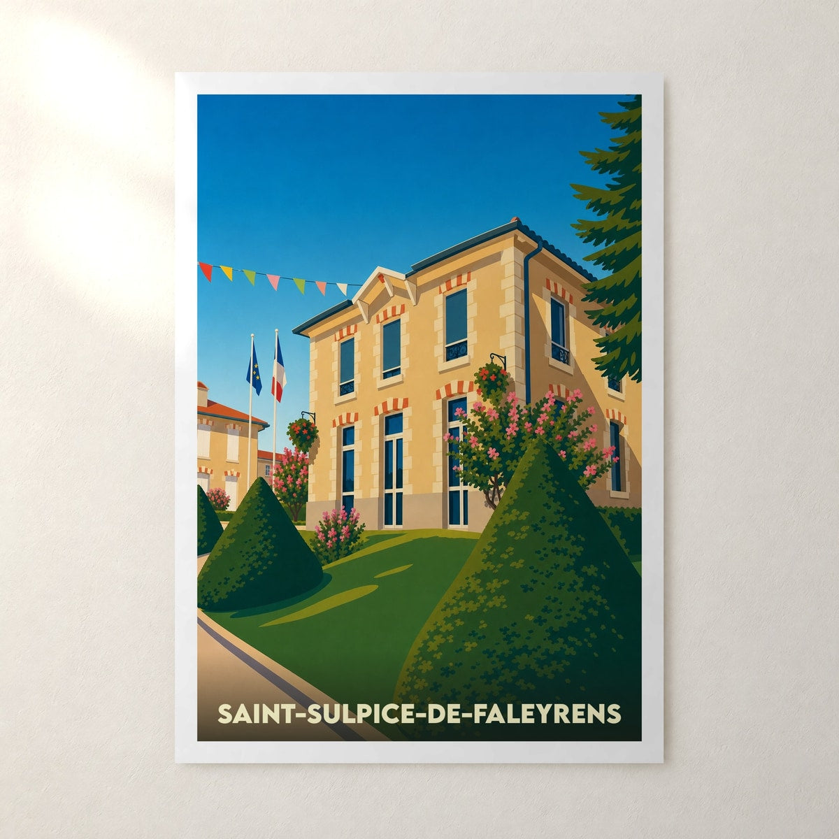 Affiche Saint-Sulpice-de-Faleyrens – sans cadre, accrochée au mur