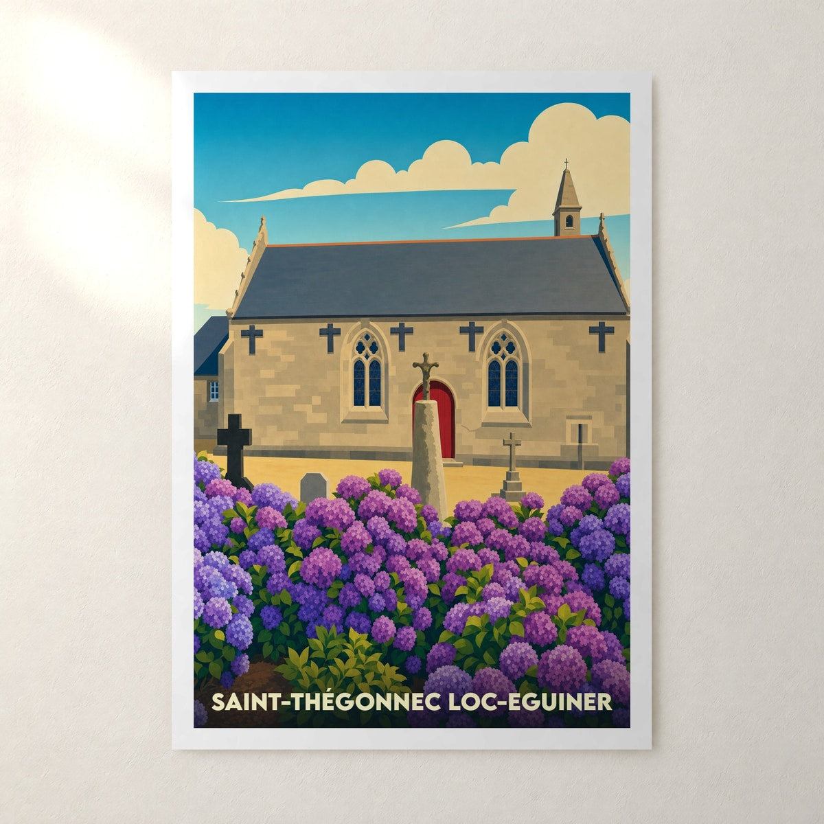 Affiche Saint-Thégonnec Loc-Eguiner – sans cadre, accrochée au mur