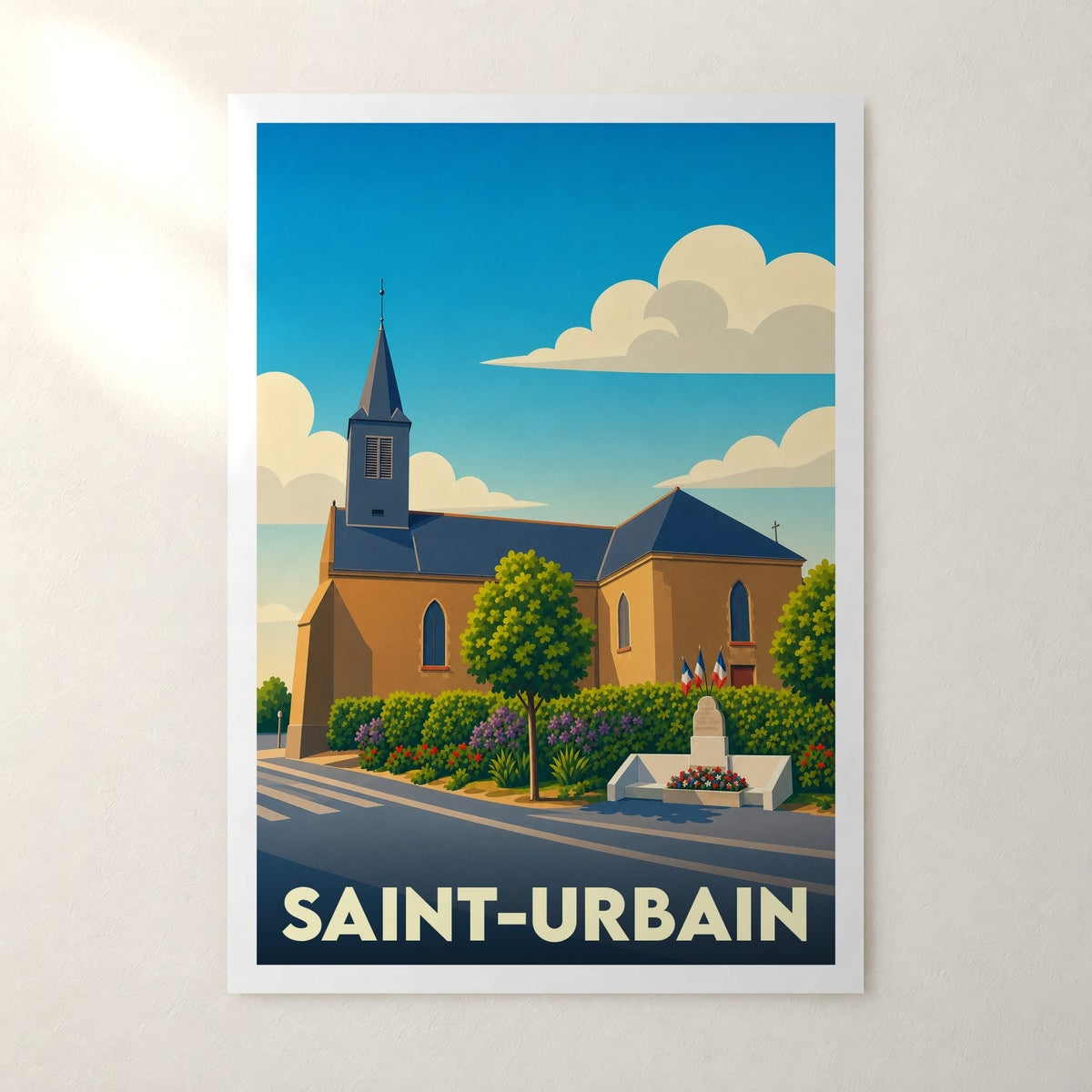Affiche Saint-Urbain – sans cadre, accrochée au mur