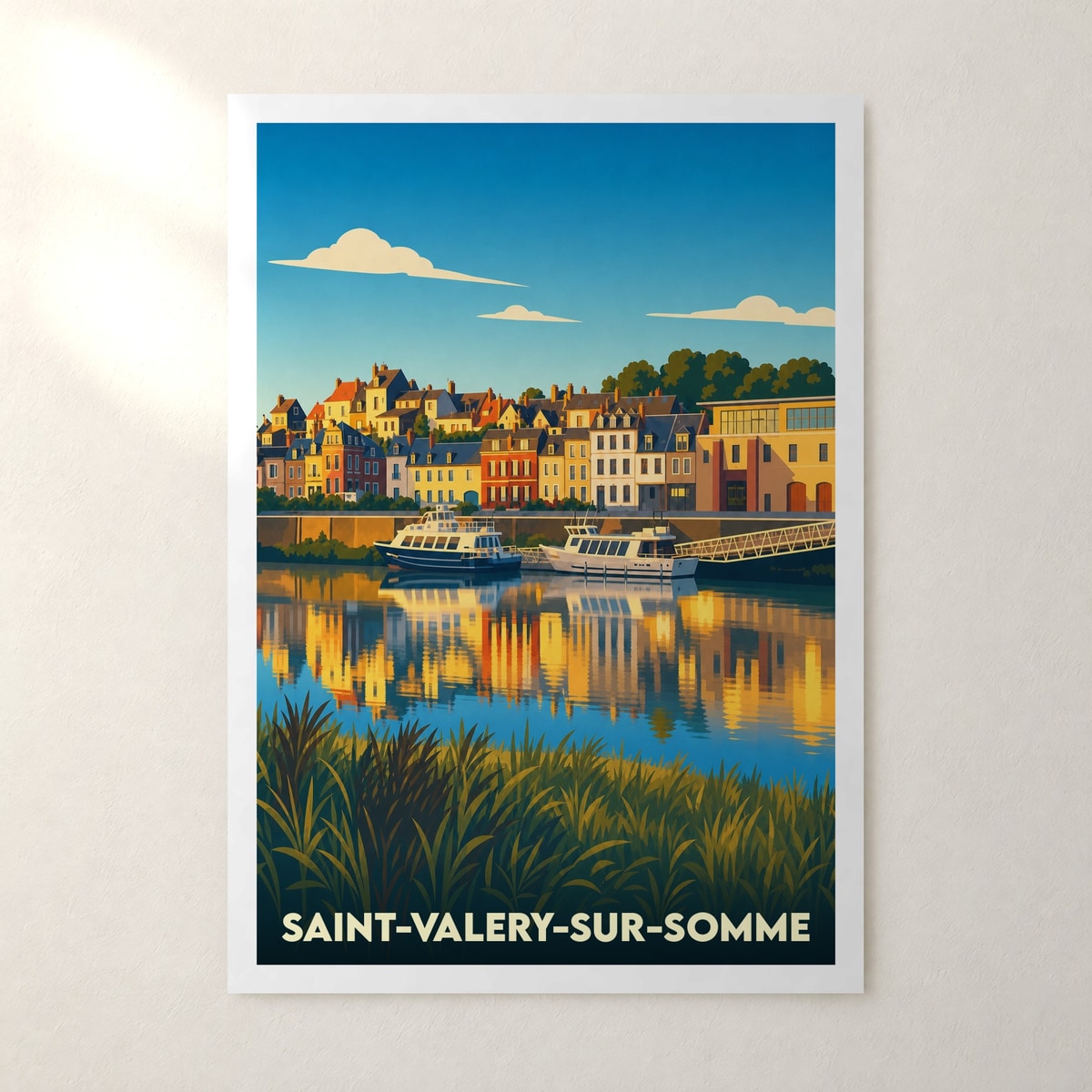 Affiche Saint-Valery-sur-Somme – sans cadre, accrochée au mur