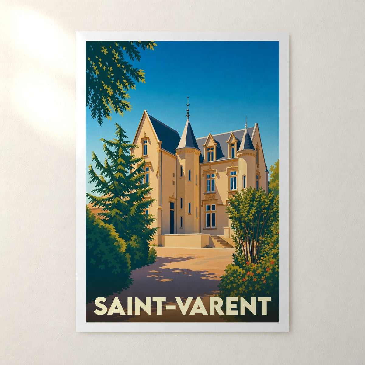 Affiche Saint-Varent – sans cadre, accrochée au mur