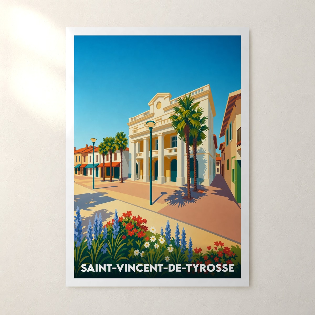 Affiche Saint-Vincent-de-Tyrosse – sans cadre, accrochée au mur