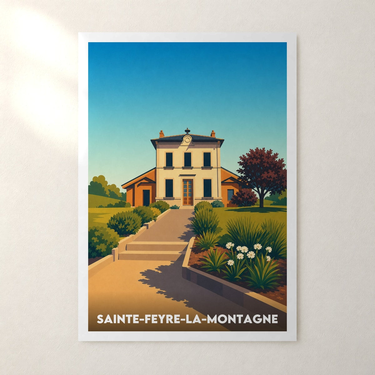 Affiche Sainte-Feyre-la-Montagne – sans cadre, accrochée au mur