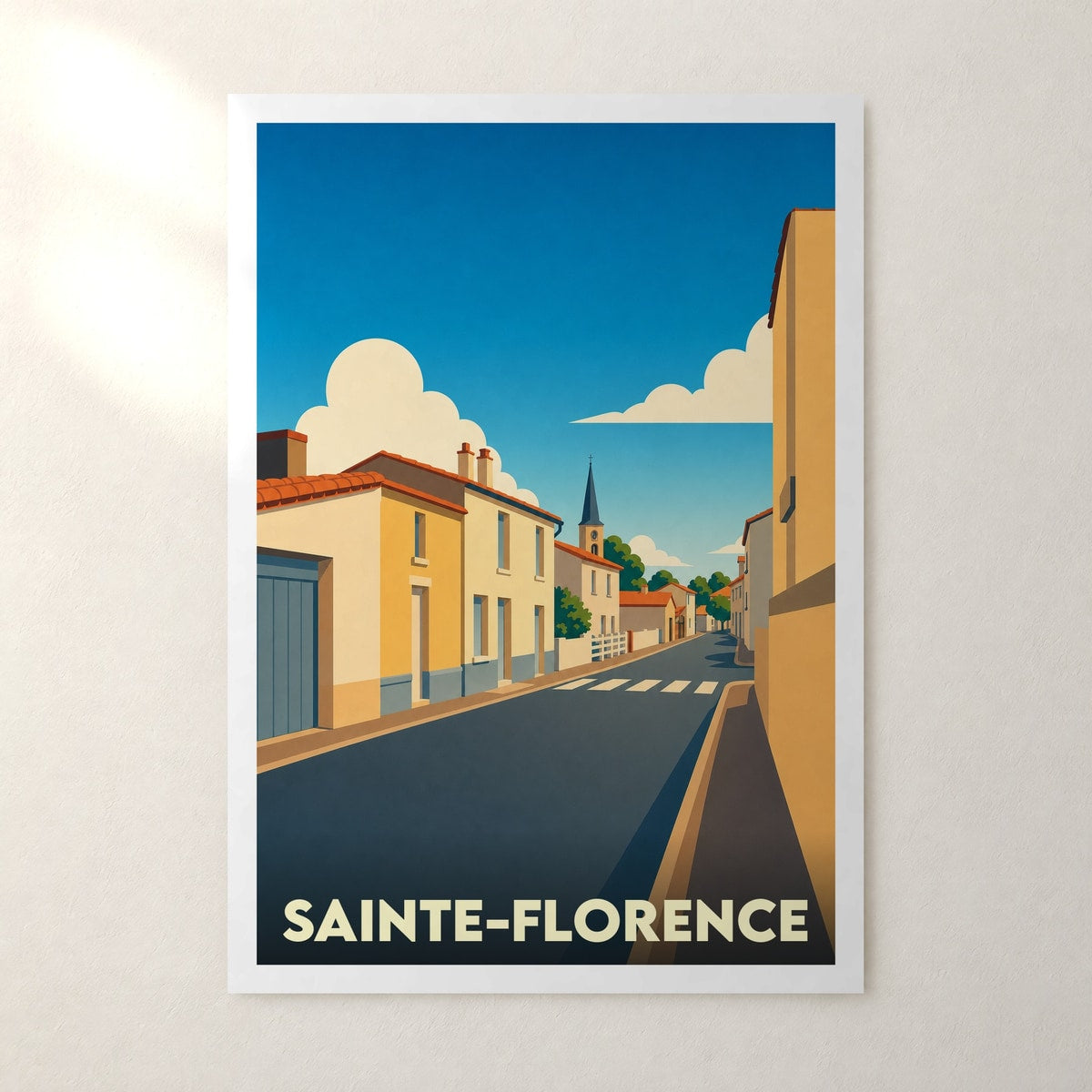 Affiche Sainte-Florence – sans cadre, accrochée au mur