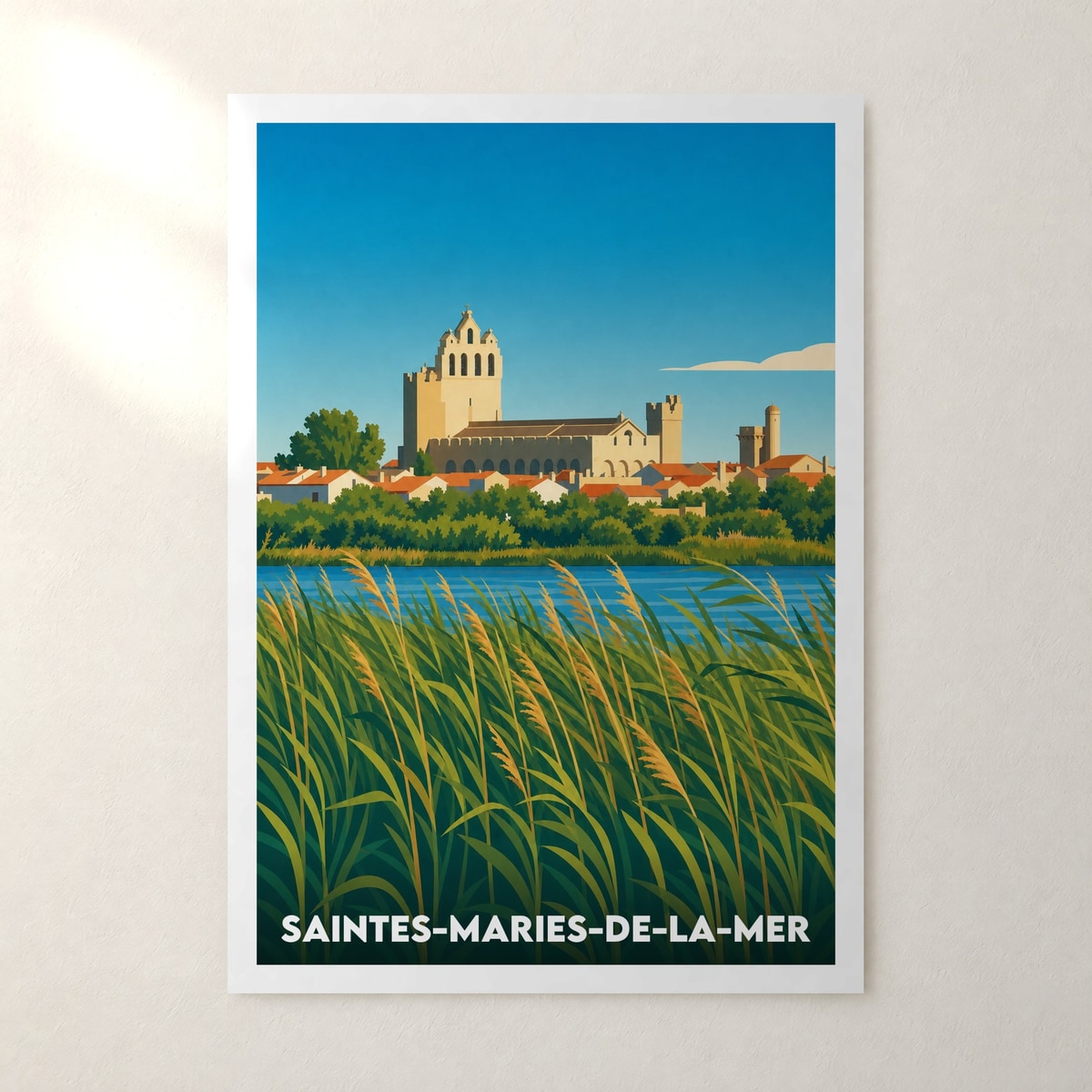 Affiche Saintes-Maries-de-la-Mer – sans cadre, accrochée au mur