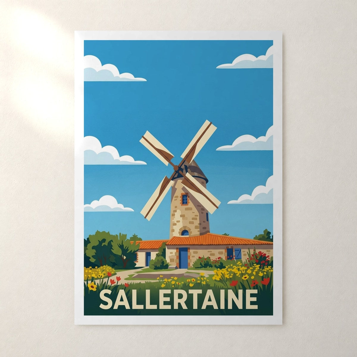 Affiche Sallertaine – sans cadre, accrochée au mur