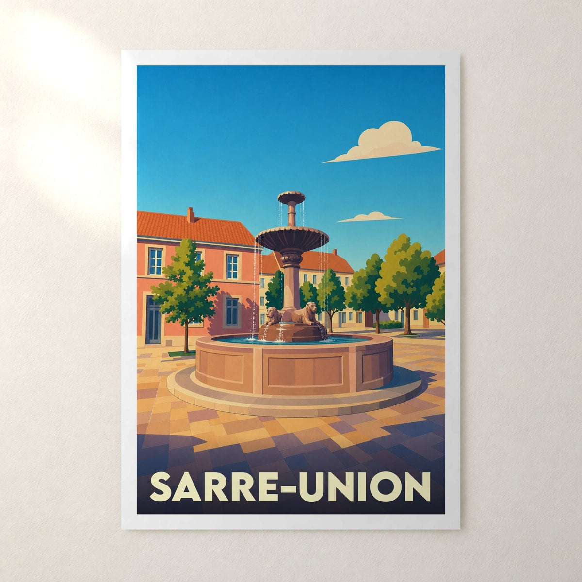 Affiche Sarre-Union – sans cadre, accrochée au mur