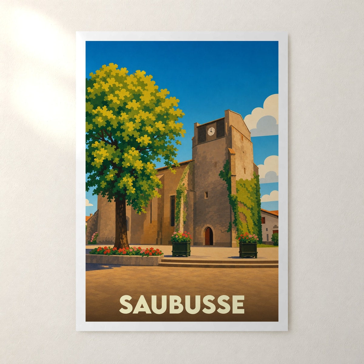 Affiche Saubusse – sans cadre, accrochée au mur