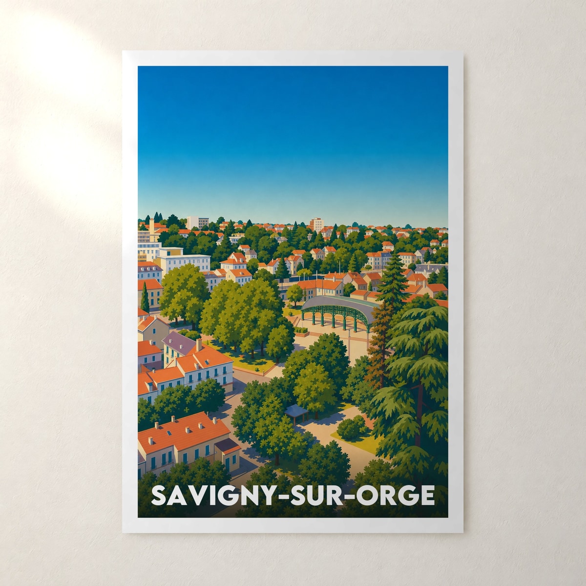 Affiche Savigny-sur-Orge – sans cadre, accrochée au mur