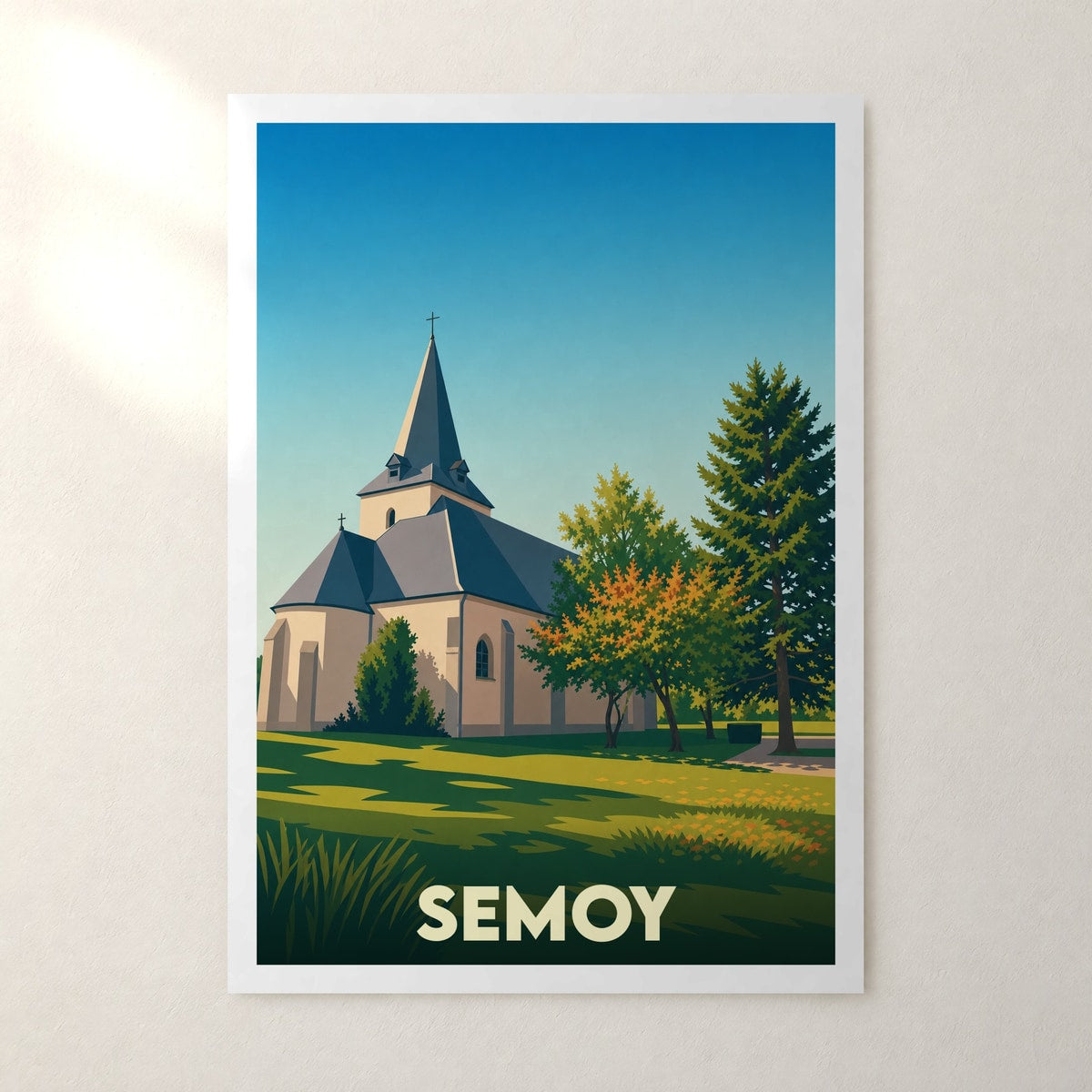 Affiche Semoy – sans cadre, accrochée au mur
