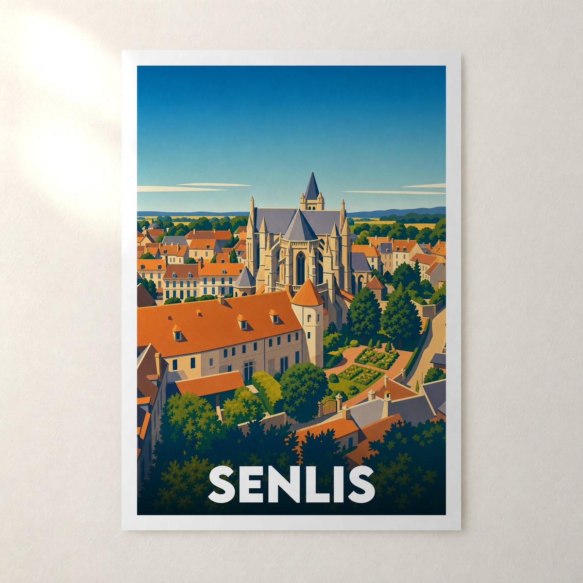 Affiche Senlis – sans cadre, accrochée au mur