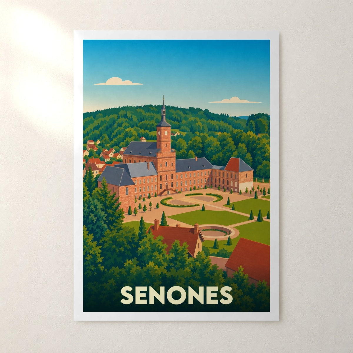 Affiche Senones – sans cadre, accrochée au mur