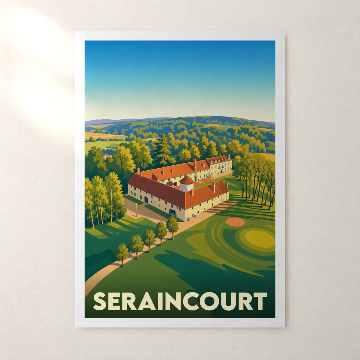 Affiche Seraincourt – sans cadre, accrochée au mur