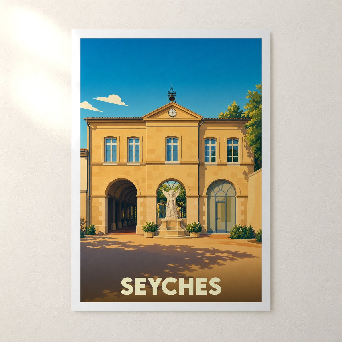 Affiche Seyches – sans cadre, accrochée au mur