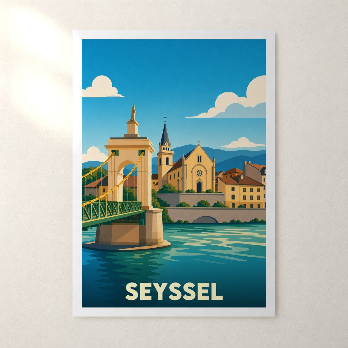 Affiche Seyssel – sans cadre, accrochée au mur