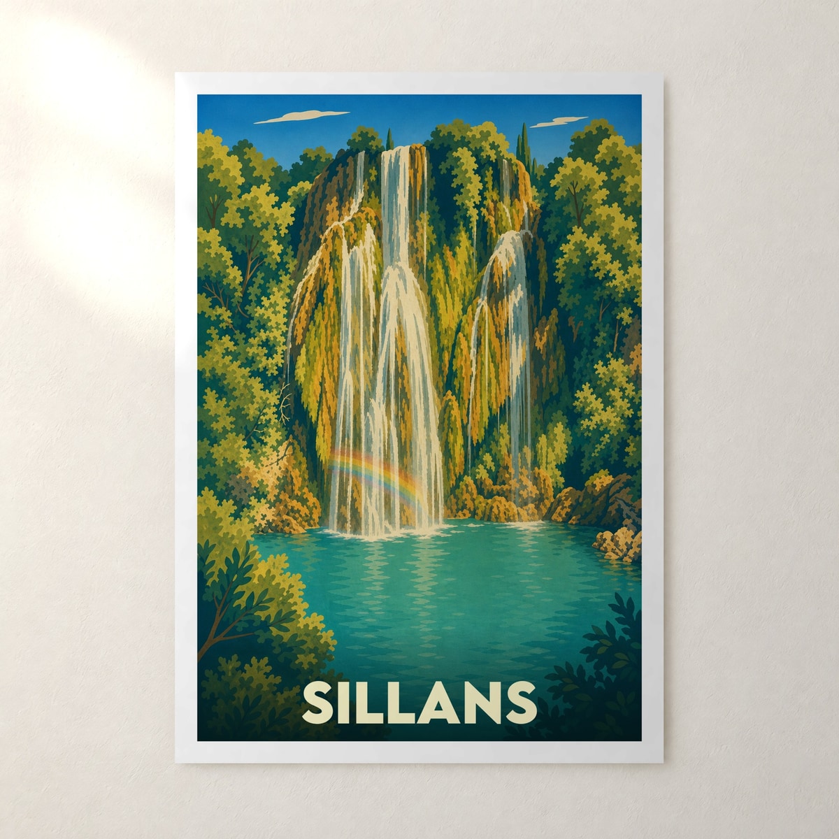 Affiche Sillans – sans cadre, accrochée au mur