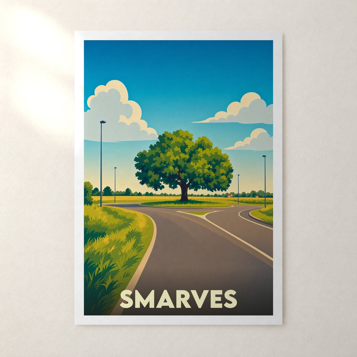 Affiche Smarves – sans cadre, accrochée au mur